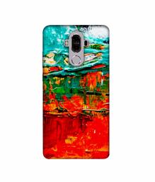 Amazon Brand - Solimo Designer Green and Orange Glass Color 3D Printed Hard Back Case Mobile Cover for Huawei Mate 9