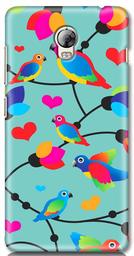 Amazon Brand - Solimo Designer Flycatchers Birds Patterns Design 3D Printed Hard Back Case Mobile Cover for Lenovo Vibe P1