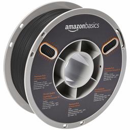 AmazonBasics Premium PLA 3D Printer Filament, 1.75mm, Black, 1 kg Spool