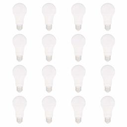 AmazonBasics – Bombilla LED equivalente a regulable, 10.000 horas de vida útil, A19