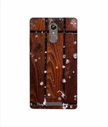 Amazon Brand - Solimo Designer Wood with Snow 3D Printed Hard Back Case Mobile Cover for Gionee S6s