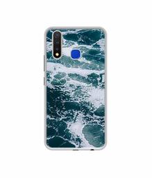 Amazon Brand - Solimo Designer Sea Waves UV Printed Soft Back Case Mobile Cover for Vivo U20