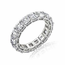 [Find] Amazon Collection Rhodium Plated Sterling Silver Clear Aska -kattokyu-bikkuzirukoniaetanitexiringu, Size 14 