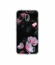 Amazon Brand - Solimo Designer Dark Flowers Photography UV Printed Soft Back Case Mobile Cover for Nokia 2.2