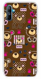 Amazon Brand - Solimo Designer Multicolor Bear Pattern Printed Soft Back Case Mobile Cover for Realme C3