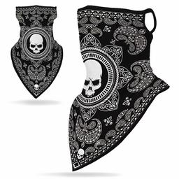 Face Mask Bandanas Neck Gaiter?Taloyone Ear Loops Face Balaclava Non Slip Light Cool Breathable for Sun Wind Dust Bandana Men Women Neck Gaiter Mask Protection Headwear Headband, Pattern 12