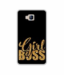 Amazon Brand - Solimo Designer Sparkle Girl Boss UV Printed Soft Back Case Mobile Cover for Lyf Wind 2