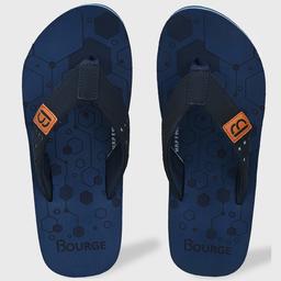 Bourge Men's Canton-5 Navy Flip Flops-7 UK (41 EU) (8 US) (Canton-5-07)