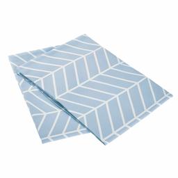 AmazonBasics Premium Microfiber Pillowcases, 2-Pack - 40 x 80 cm, Chevron Blue Fog