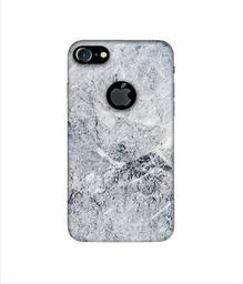 Amazon Brand - Solimo Designer Grayish Marble 3D Printed Hard Back Case Mobile Cover for Apple iPhone 7 (with Logo Cut)