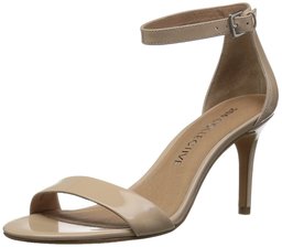 206 Collective Amazon Brand Women's Anamarie Stiletto Heel Dress Sandal-High Heeled, Neutral Patent Leather, 6 C/D US