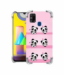 Amazon Brand - Solimo Designer Panda Pattern UV Printed Soft Back Case Mobile Cover for Samsung Galaxy M31