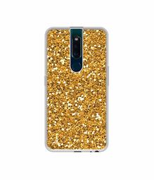 Amazon Brand - Solimo Designer Golden Sparkle UV Printed Soft Back Case Mobile Cover for Oppo F11 Pro