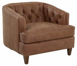 Amazon Brand – Stone & Beam Leila Tufted Leather Armchair, 44