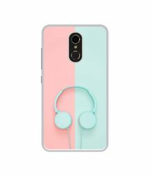 Amazon Brand - Solimo Designer Head Phone UV Printed Soft Back Case Mobile Cover for Itel S41