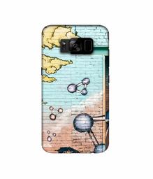 Amazon Brand - Solimo Designer Paintings 3D Printed Hard Back Case Mobile Cover for Samsung Galaxy S8 Plus