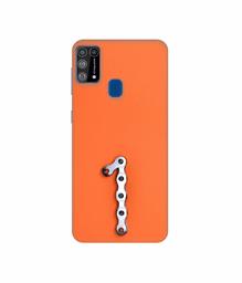 Amazon Brand - Solimo Designer Number One 3D Printed Hard Back Case Mobile Cover for Samsung Galaxy M31