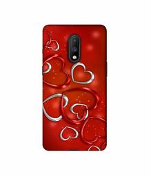 Amazon Brand - Solimo Designer Hearts 3D Printed Hard Back Case Mobile Cover for OnePlus 7