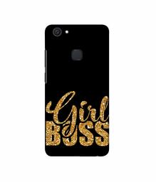 Amazon Brand - Solimo Designer Sparkle Girl Boss 3D Printed Hard Back Case Mobile Cover for Vivo V7 Plus