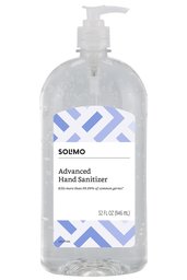 Amazon Brand - Solimo Hand Sanitizer with Vitamin E, 32 Fl Oz (Pack of 1)