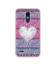 Amazon Brand - Solimo Designer Stone Heart UV Printed Soft Back Case Mobile Cover for LG K9