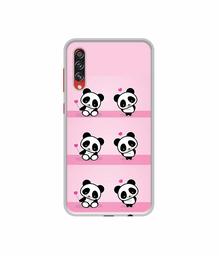 Amazon Brand - Solimo Designer Panda Pattern UV Printed Soft Back Case Mobile Cover for Samsung Galaxy A70s