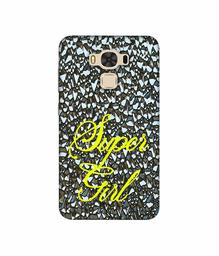 Amazon Brand - Solimo Designer Super Girl On Foil 3D Printed Hard Back Case Mobile Cover for Asus Zenfone 3 Max ZC553KL