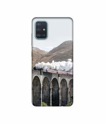 Amazon Brand - Solimo Designer Steam Train 3D Printed Hard Back Case Mobile Cover for Samsung Galaxy A51