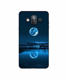 Amazon Brand - Solimo Designer Moon Pattern Print 3D Printed Hard Back Case Mobile Cover for Samsung Galaxy J7 Duo