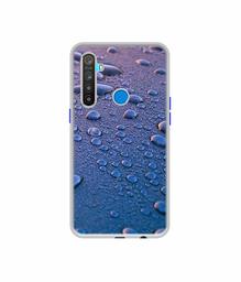 Amazon Brand - Solimo Designer Water Drops UV Printed Soft Back Case Mobile Cover for Realme 5 / Realme 5s / Realme 5i