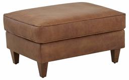 Amazon Brand – Stone & Beam Leila Leather Ottoman, 34