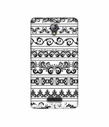 Amazon Brand - Solimo Designer Black Multi Patterns 3D Printed Hard Back Case Mobile Cover for Micromax Canvas Pace 4G Q416