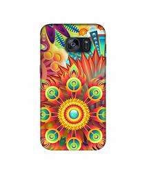 Amazon Brand - Solimo Designer Rangoli 3D Printed Hard Back Case Mobile Cover for Samsung Galaxy S7 Edge