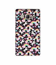 Amazon Brand - Solimo Designer Unicorn Texture 3D Printed Hard Back Case Mobile Cover for Samsung Z3