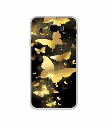 Amazon Brand - Solimo Designer Golden Butterfly Pattern UV Printed Soft Back Case Mobile Cover for Samsung Galaxy J7 Prime