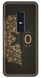 Amazon Brand - Solimo Designer Black Pattern Alphabet-O 3D Printed Hard Back Case Mobile Cover for Vivo V17 Pro