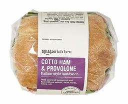 Amazon Kitchen, Cotto Ham & Provolone Italian-Style Sandwich, 9.4 oz