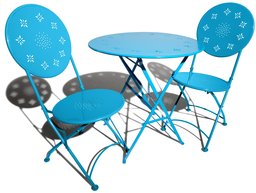 Strathwood Folding Garden Bistro Set, Blue