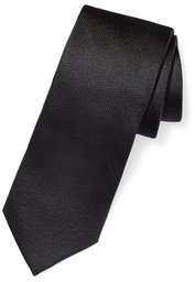 Buttoned Down 100% Silk Tie neckties, Negro (Black Texture), Regular