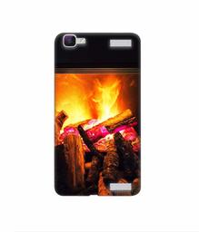 Amazon Brand - Solimo Designer Born Fire 3D Printed Hard Back Case Mobile Cover for Vivo V1 Max