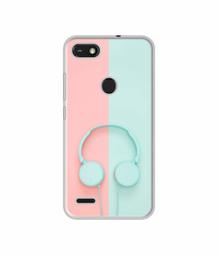 Amazon Brand - Solimo Designer Head Phone UV Printed Soft Back Case Mobile Cover for Tecno Camon iSky