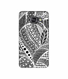 Amazon Brand - Solimo Designer Random White Pattern 3D Printed Hard Back Case Mobile Cover for Samsung Galaxy A3 (2016)