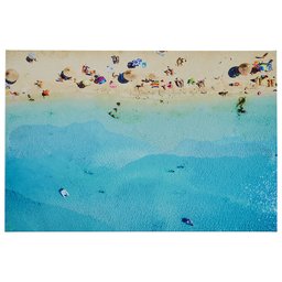 Amazon Brand – Rivet Aerial Turquoise Blue Overhead Photo of Mediterranean Beach, 30