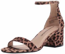 Amazon Essentials Women's Nola Heeled Sandal, Leopard, 12 B US