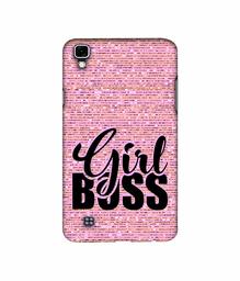 Amazon Brand - Solimo Designer Girl Boss On Pink Sparkle 3D Printed Hard Back Case Mobile Cover for LG X Power