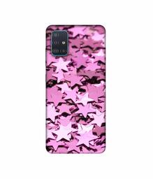 Amazon Brand - Solimo Designer Glitter Stars 3D Printed Hard Back Case Mobile Cover for Samsung Galaxy A71