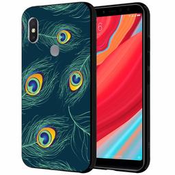 Amazon Brand - Solimo Designer Peacock Feather Printed Hard Back Case Mobile Cover for Xiaomi Redmi Y2 (D236)