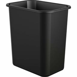 AmazonBasics 7 Gallon Commercial Waste Basket, Black, 12 pack - WMG-00053 (Renewed)