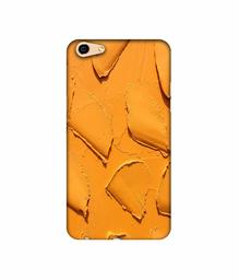 Amazon Brand - Solimo Designer Yellow Texture Wall 3D Printed Hard Back Case Mobile Cover for Oppo F3