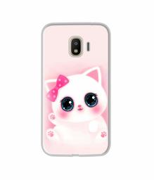 Amazon Brand - Solimo Designer Babby Kitty UV Printed Soft Back Case Mobile Cover for Samsung Galaxy J4